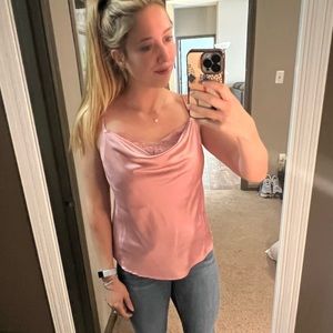 Dusty Pink Silky Top